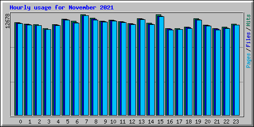 Hourly usage for November 2021