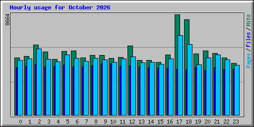 Hourly usage for October 2026